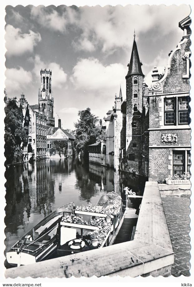 CPSM / CPM Dentelée 10.5 X 15 Belgique (9) BRUGGE   BRUGES  Quai Du Rosaire  Départ Des "Motorboat" - Brugge