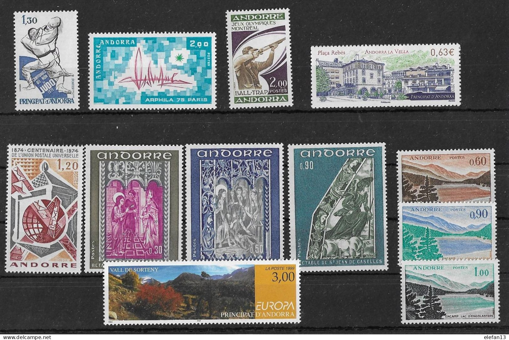 ANDORRE  Lot Entre N°161A Et 738 **  Aucun Double Neufs Sans Charnière  MNH - Unused Stamps