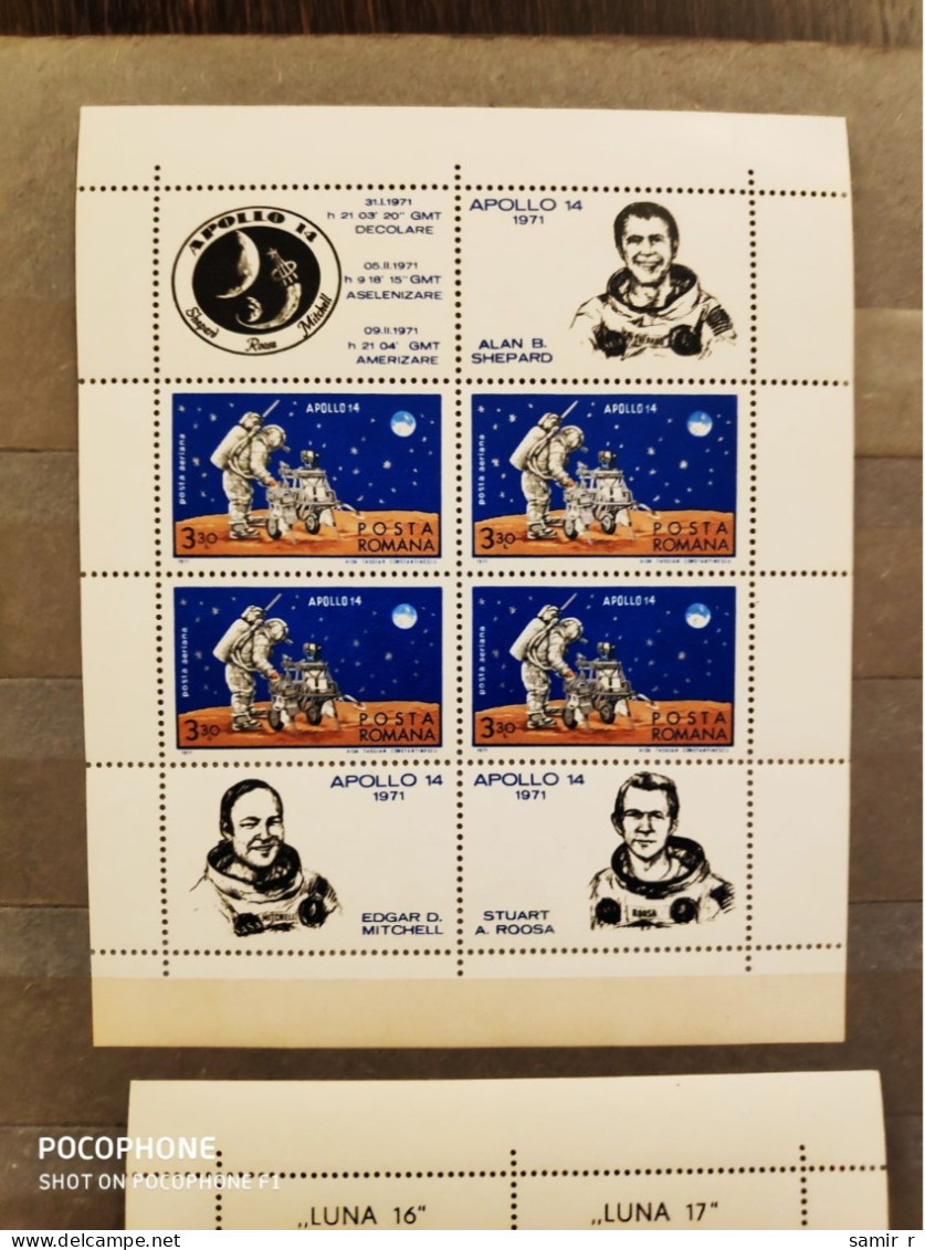 1971	Romania	Space 3 - Unused Stamps