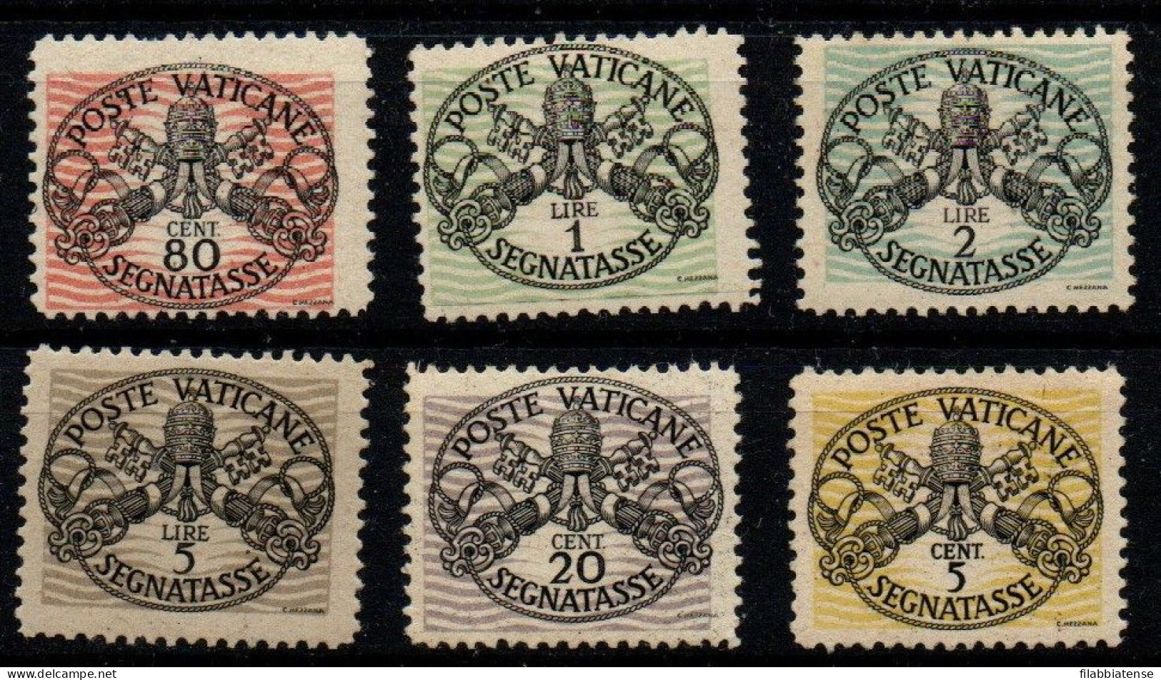 1946 - Vaticano S 13/S18 Stemma   ++++++++ - Postage Due