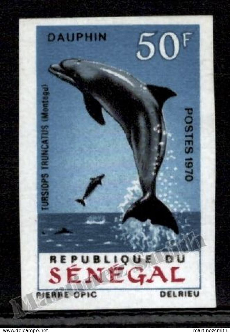 Senegal 1970 Yvert 331 Non Perforated, Sea Fauna, Dolphin - MNH - Senegal (1960-...)