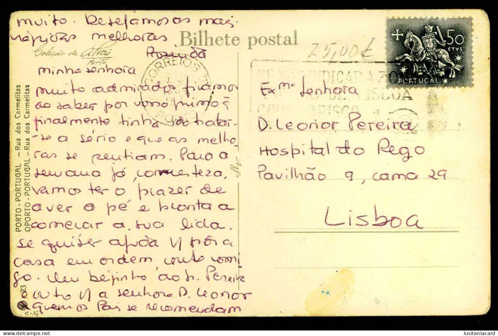 PORTO - Rua Dos Carmelitas.( Foto Alvão Nº 23) Carte Postale - Porto