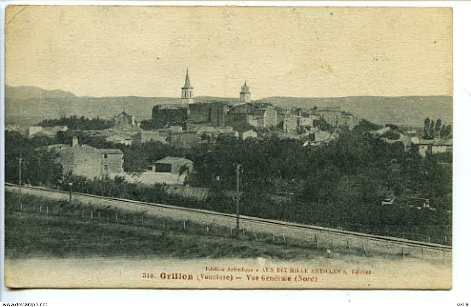 CPA 9 X 14  Vaucluse GRILLON  Vue Générale (Nord) - Autres & Non Classés