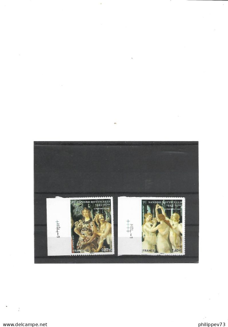 TP Autoadhésif  Sandro Botticelli 1445-1510 . Année 2010 N° 492-509  N** - Unused Stamps