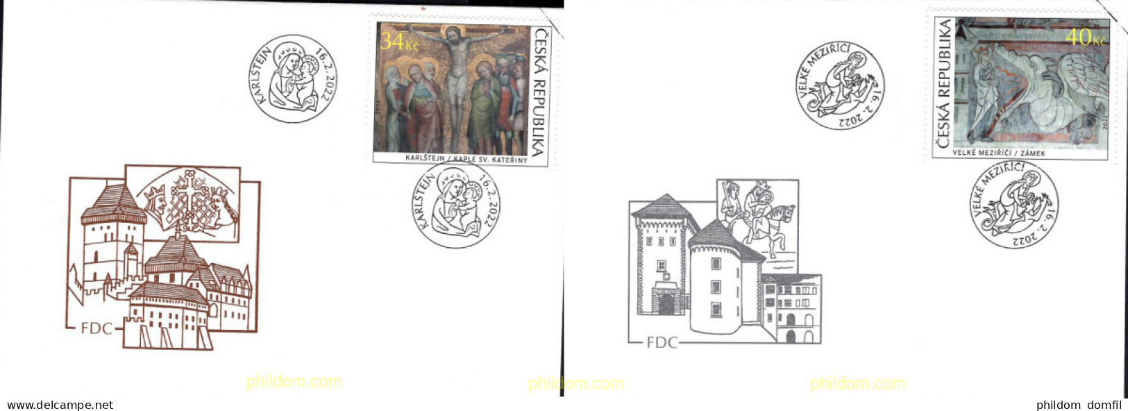 666755 MNH CHEQUIA 2022 MURALES GOTICOS - Unused Stamps