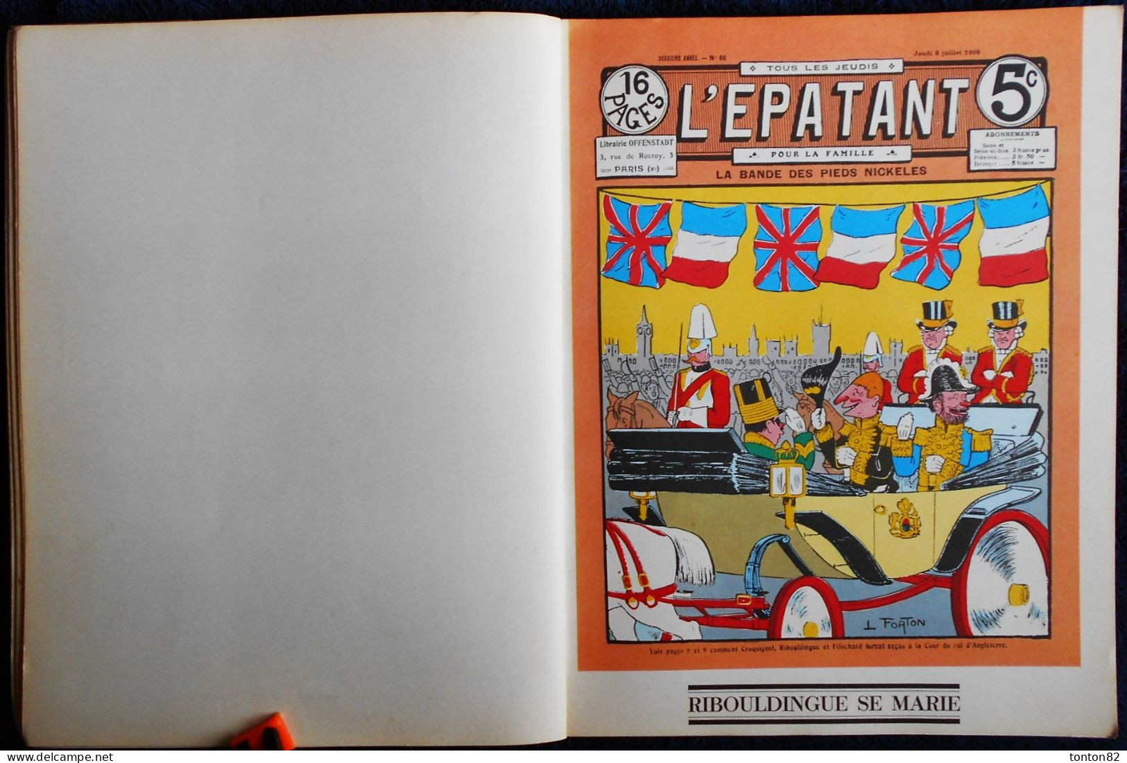 La Bande des Pieds-Nickelés - Aventures parues dans L' ÉPATANT - 1908 / 1912 - Éditions Henri Veyrier -  (1975 ) .