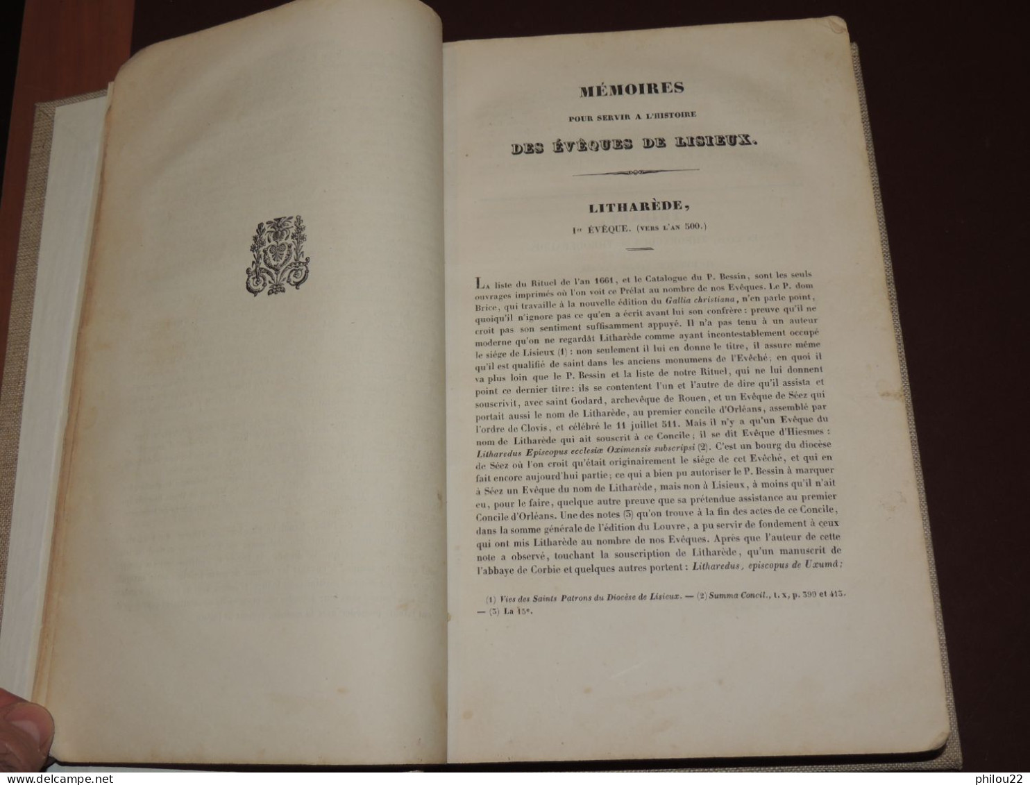 FORMEVILLE - Histoire de l'ancien évêché-comté de Lisieux  E.O. 1874  2/2 vol.