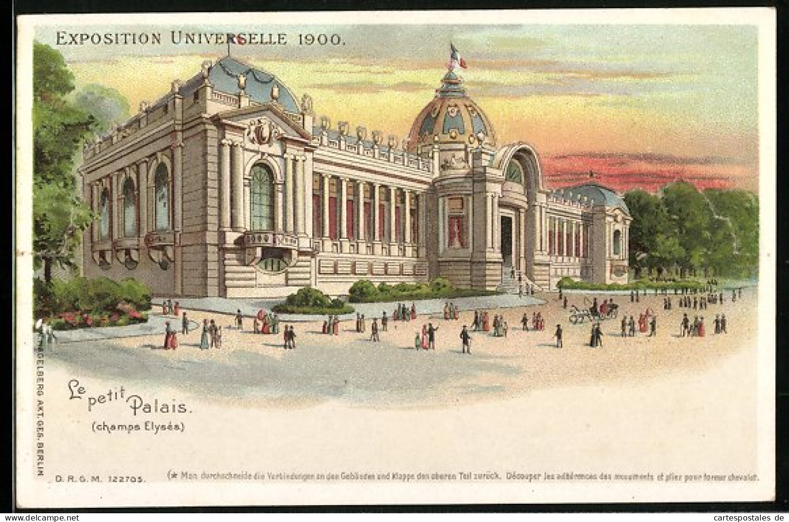 Kulissen-AK Paris, Exposition Universelle De 1900, Le Petit Paris (champs Elysée)  - Ausstellungen