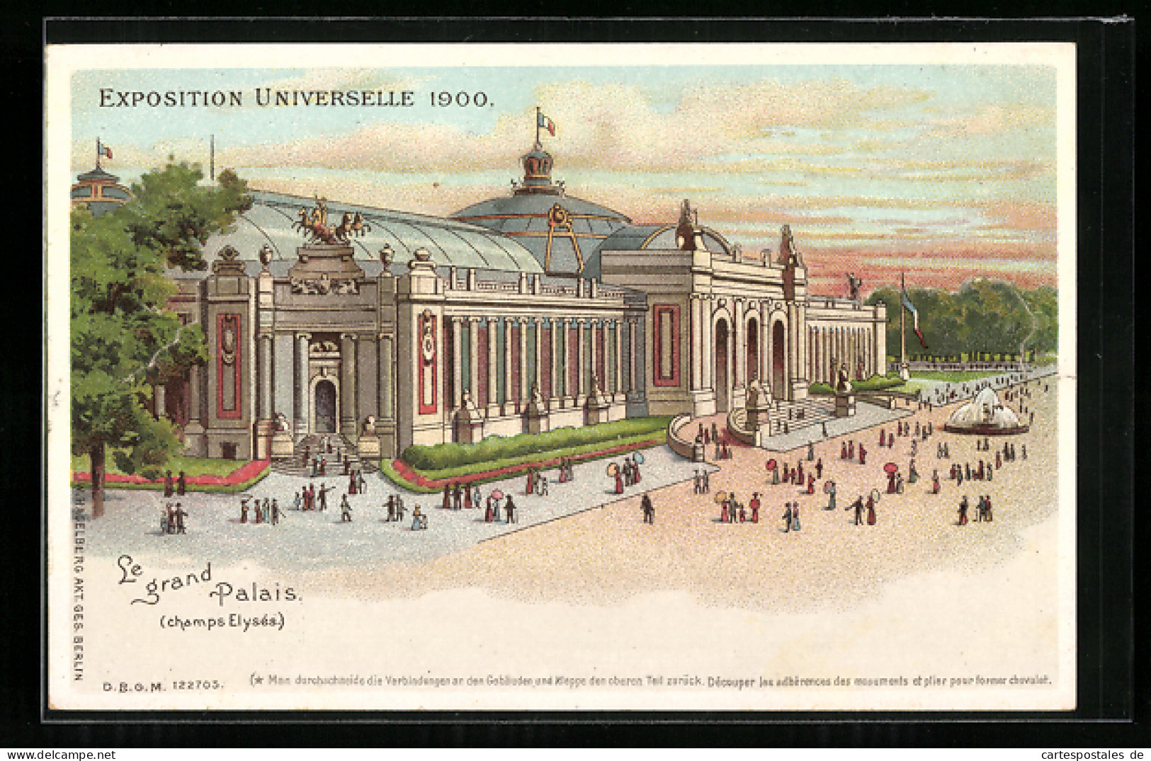 Kulissen-AK Paris, Exposition Universelle De 1900, Le Grand Palais  - Ausstellungen