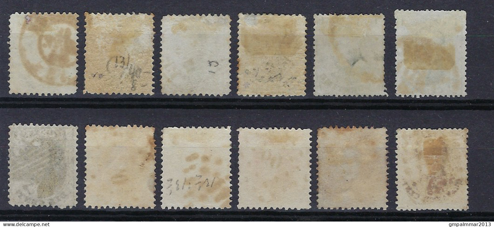 Likwidatie Getande Medaillons ( 12 X ) Tanding Niet Nagezien  ; Details & Staat Zie 2 Scans !  LOT 183 - 1863-1864 Médaillons (13/16)