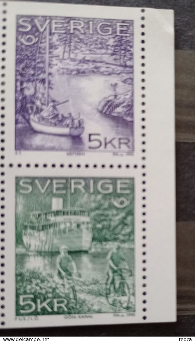 Cycling,  Byke Ciclism, Bike Cyclists, Steamship, Swerige 1995 Stamps - Cycling