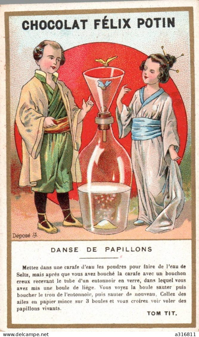 Chocolat Felix Potin Danse De Papillons - Autres & Non Classés