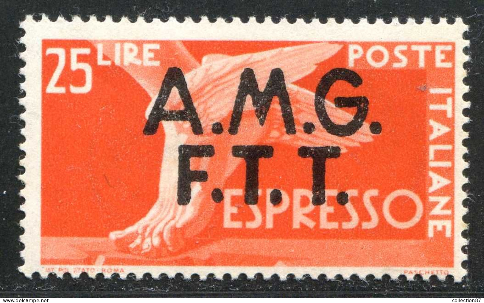 REF094 > ITALIE TRIESTE Express < Yv N° 2 * MH * Dos Visible - Exprespost