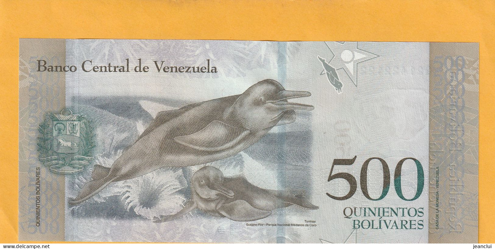 BANCO CENTRAL DE VENEZUELA  .  500 BOLIVARES  .  23-3-2017  .  N°  Q 21422122  . 2 SCANNES  .  ETAT LUXE UNC  . - Venezuela