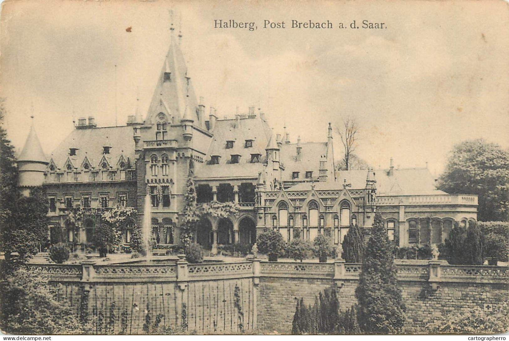 Postcard Germany Halberg Post Brebach A.d. Saar - Other & Unclassified