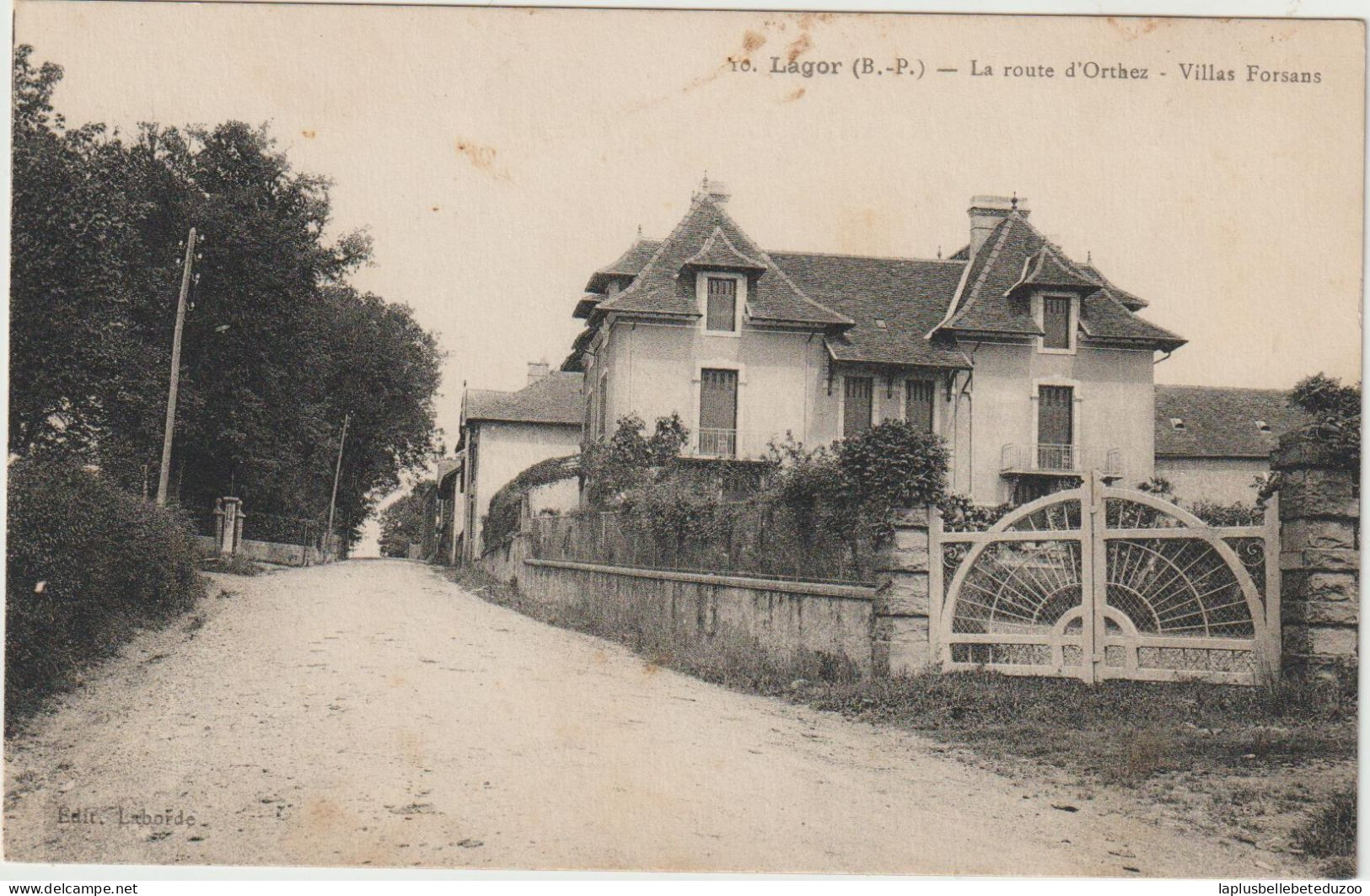 CA - 64 - LAGOR - La Route D'ORTHEZ - Villas FORSANS - 1930 - Pas Courant - Other & Unclassified