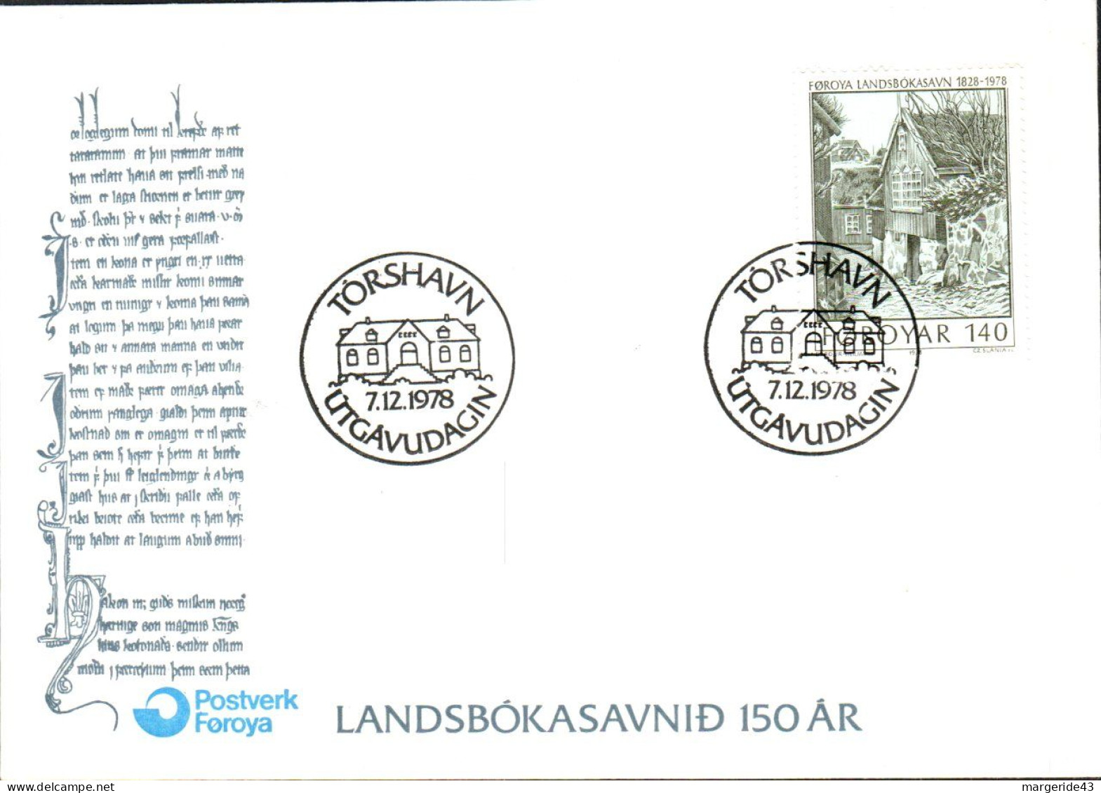 FEROE Iles LOT DE 79 FDC - Kilowaar (max. 999 Zegels)