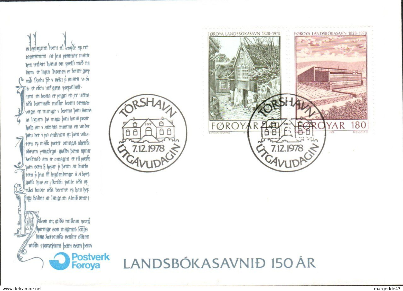 FEROE Iles LOT DE 79 FDC - Kilowaar (max. 999 Zegels)