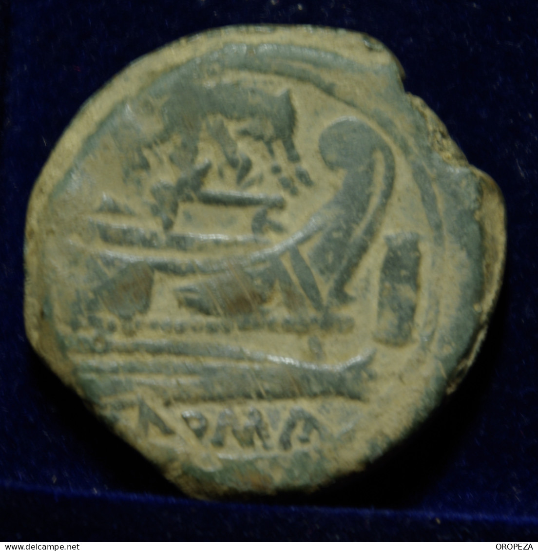 55 -  BONITO  AS  DE  JANO - SERIE SIMBOLOS -  LOBA CON LOS GEMELOS - MBC - Republiek (280 BC Tot 27 BC)