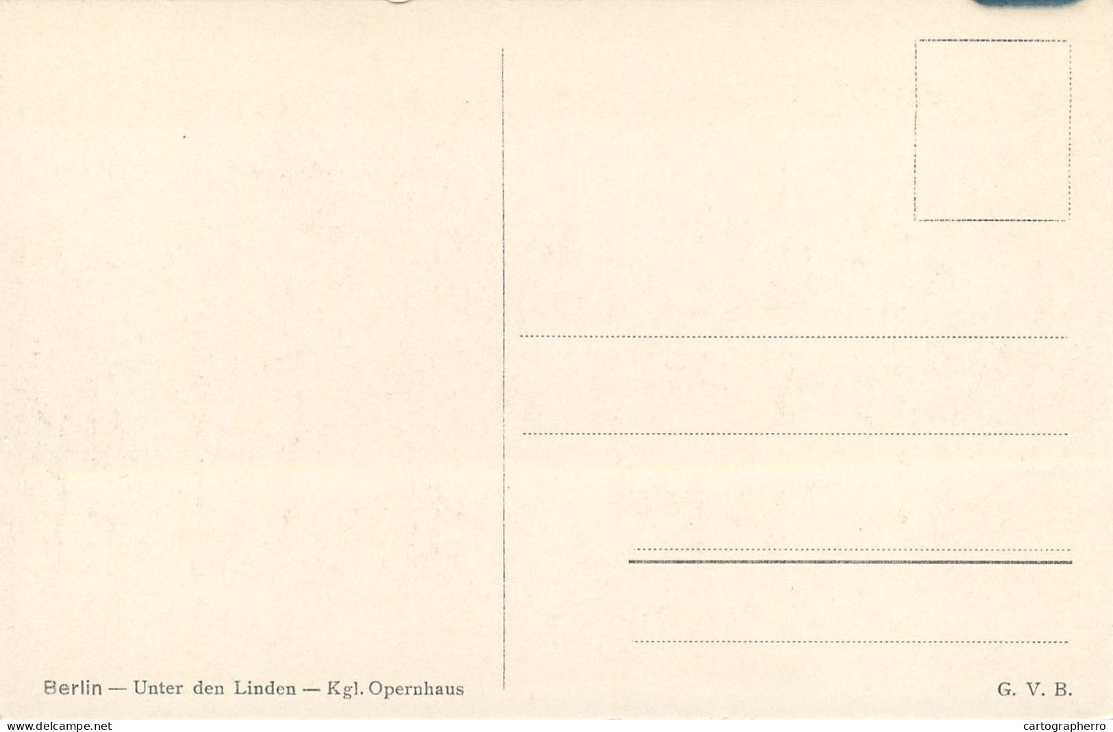 Postcard Germany Berlin Unter Den Linden Opernhaus - Sonstige & Ohne Zuordnung