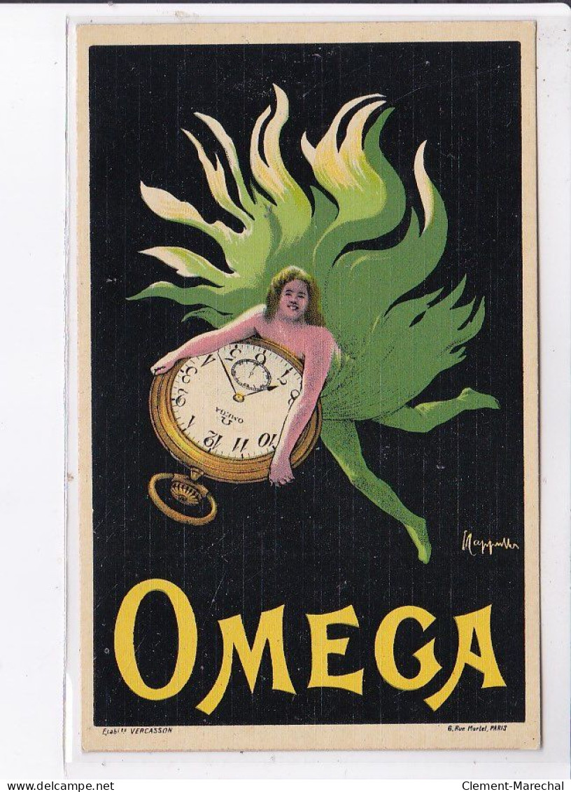 PUBLICITE : La Montre Omega (illustrée Par Leonetto CAPPIELLO) - Très Bon état - Advertising