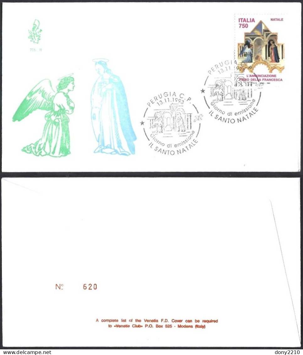 Fdc Venetia 1993 795it Il Santo Natale As Perugia - FDC