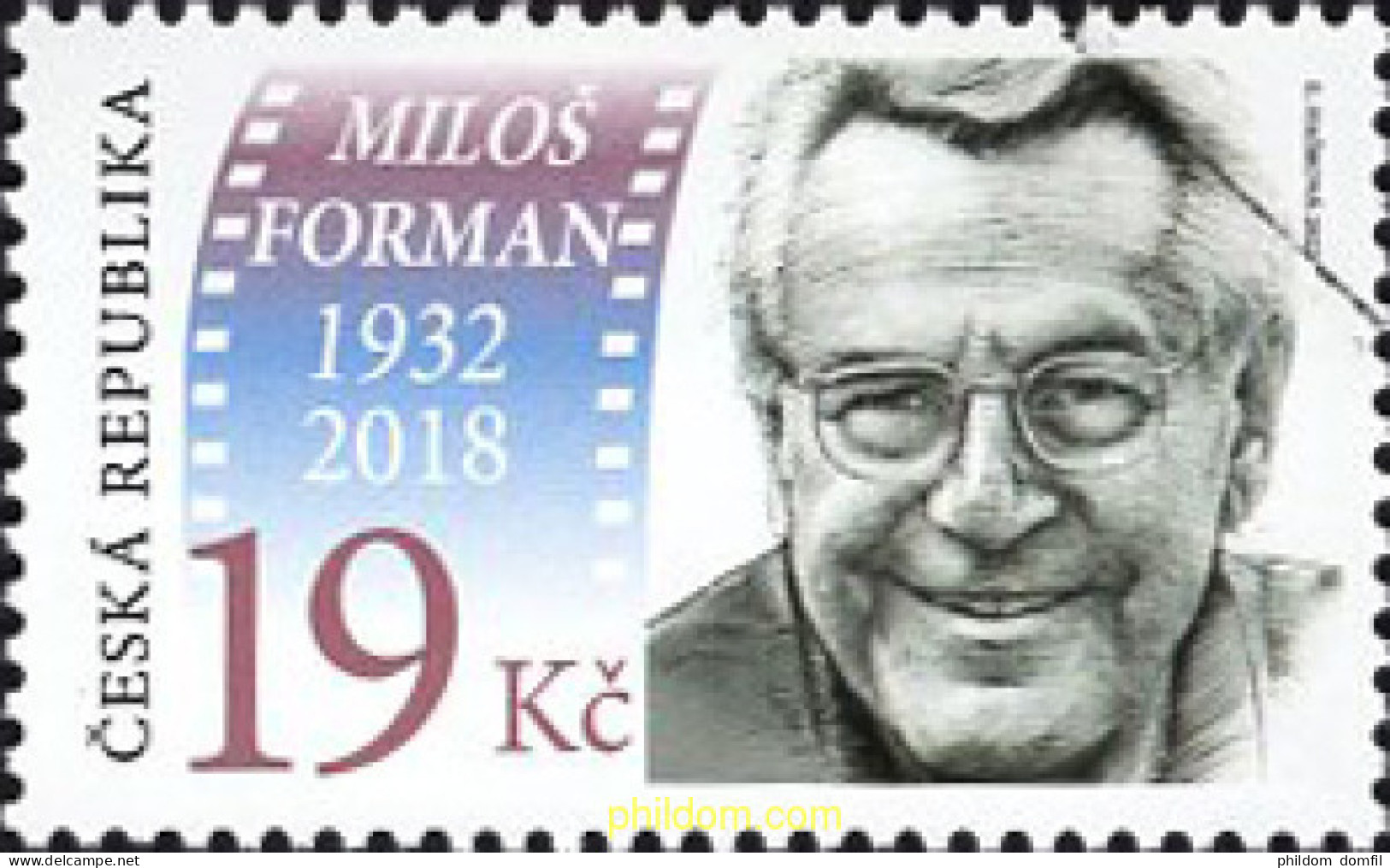 666753 MNH CHEQUIA 2022 MILOS FORMAN - DIRECTOR DE CINE - Ungebraucht