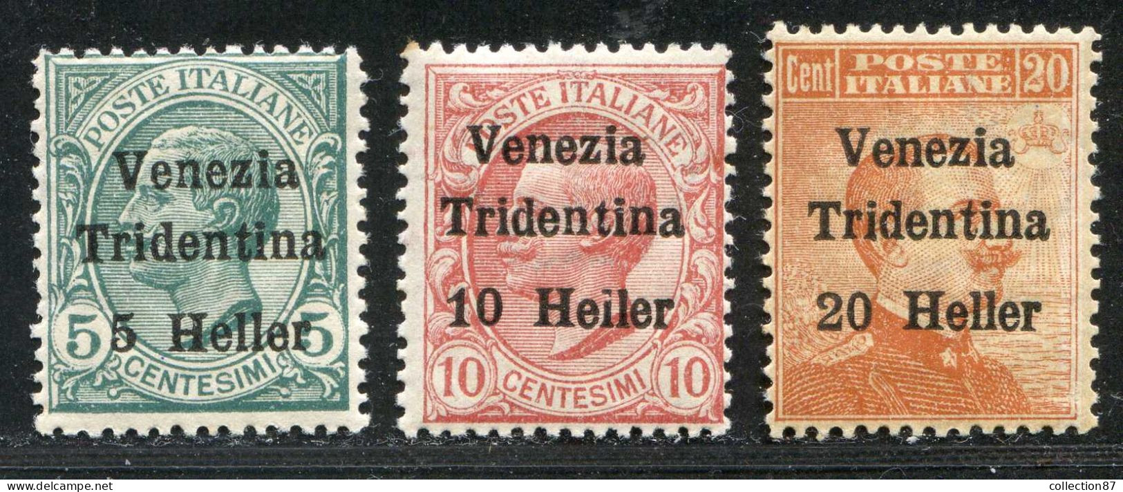 REF094 > ITALIE TRENTIN < Yv N° 28 ** + 29 ** + 30 ** MNH * * Dos Visible - Trente