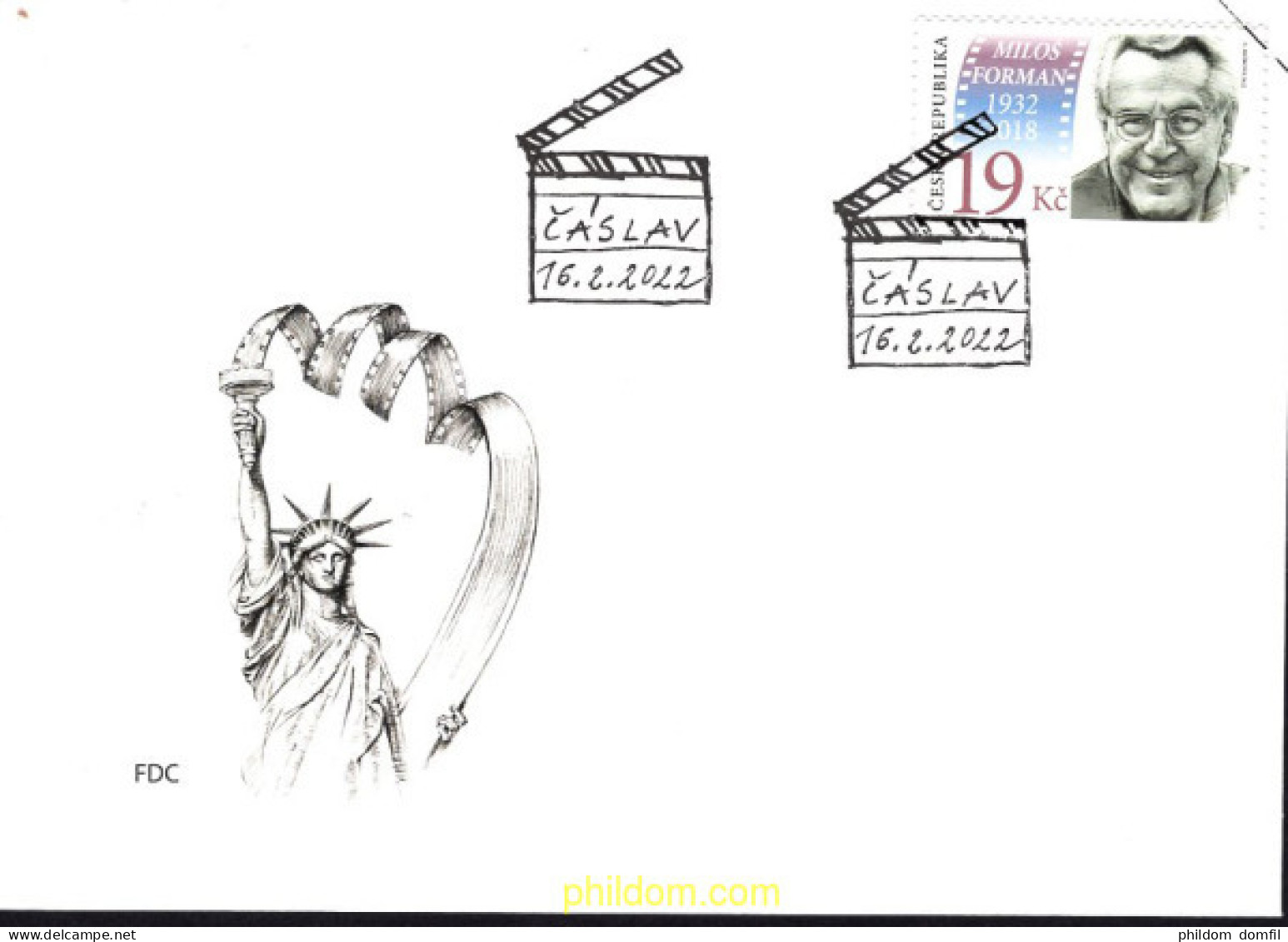 666750 MNH CHEQUIA 2022 MILOS FORMAN - DIRECTOR DE CINE - Nuovi