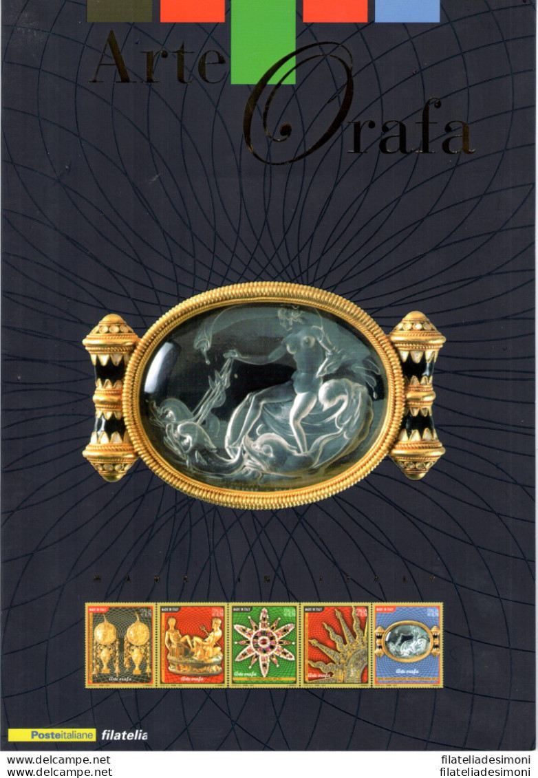 2013 Italia - Repubblica, Folder - Arte Orafa Italiana N. 349 - MNH** - Pochettes