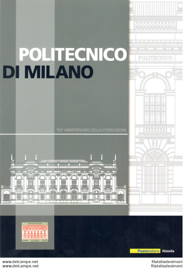 2013 Italia - Repubblica, Folder - Politecnico Di Milano N. 347 - MNH** - Pochettes