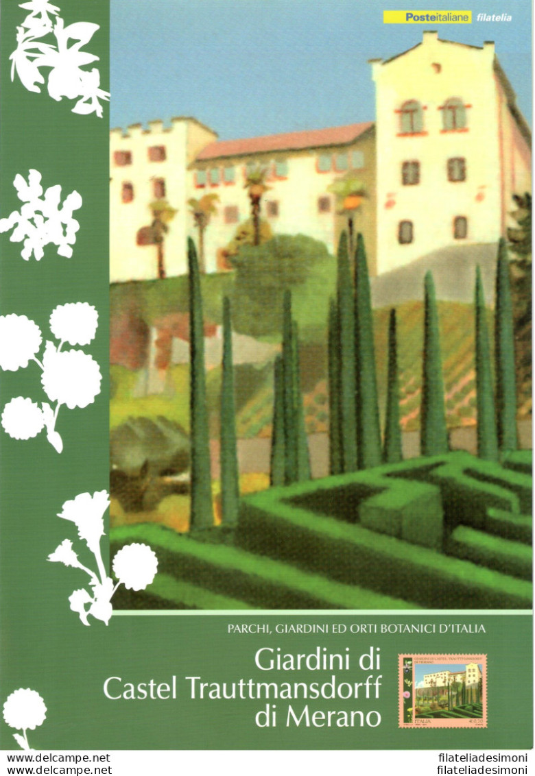 2013 Italia - Folder - Giardini Trauttmansdorff Merano N. 343 - MNH** - Geschenkheftchen