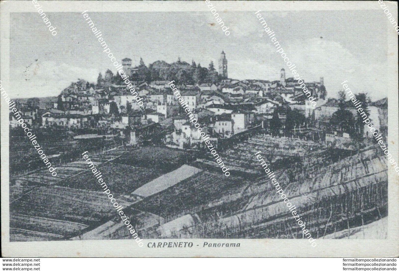 Bb292 Cartolina Carpeneto Panorama Alessandria Piemonte - Alessandria