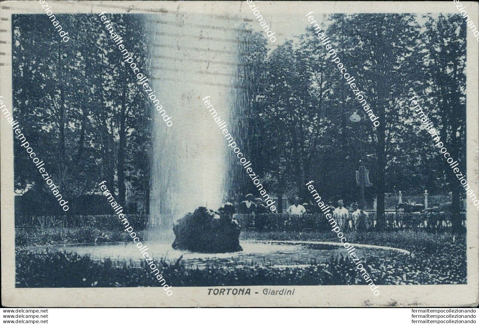 Ad743  Cartolina Tortona Giardini 1941 Provincia Di Alessandria - Alessandria