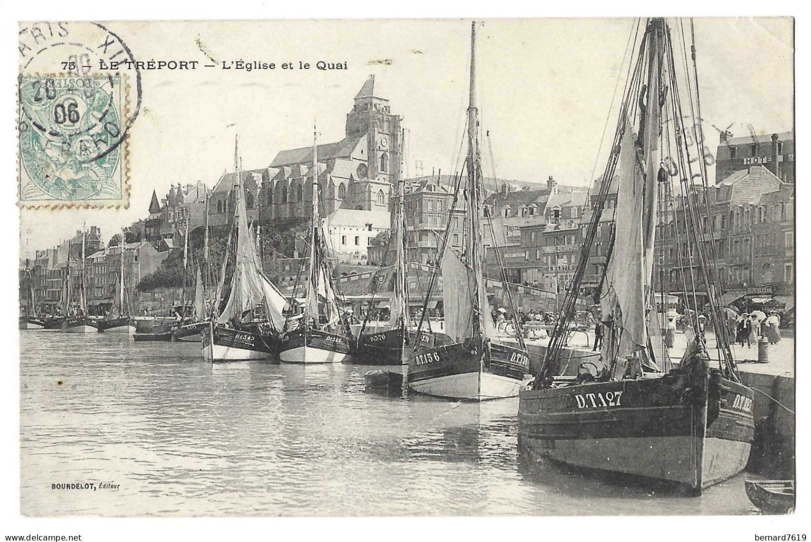 76  Le Treport -  L'eglise Et Le Quai - Le Treport