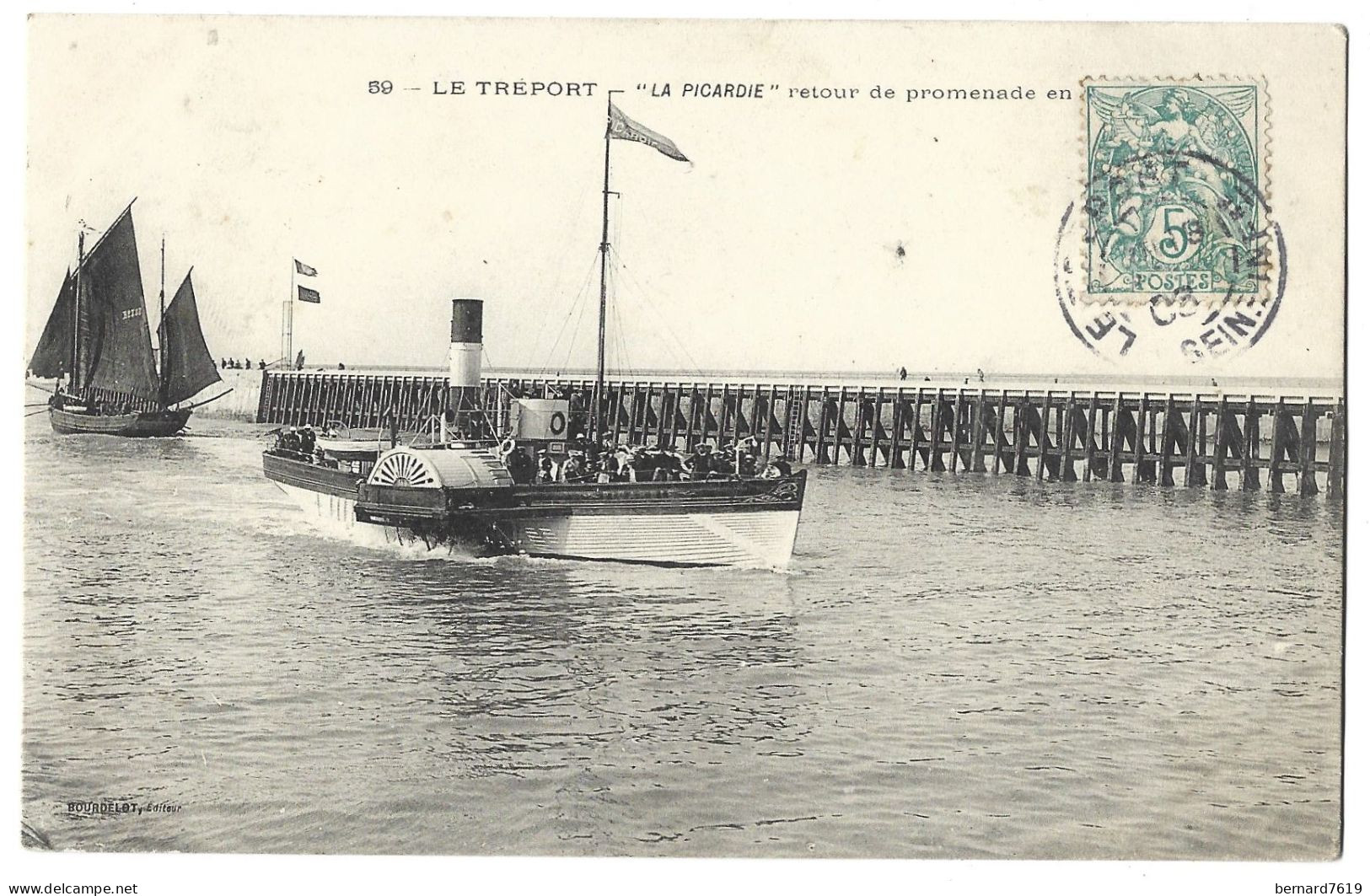 76  Le Treport -  Bateau La Picardie Retour De Promenade En Mer - Le Treport