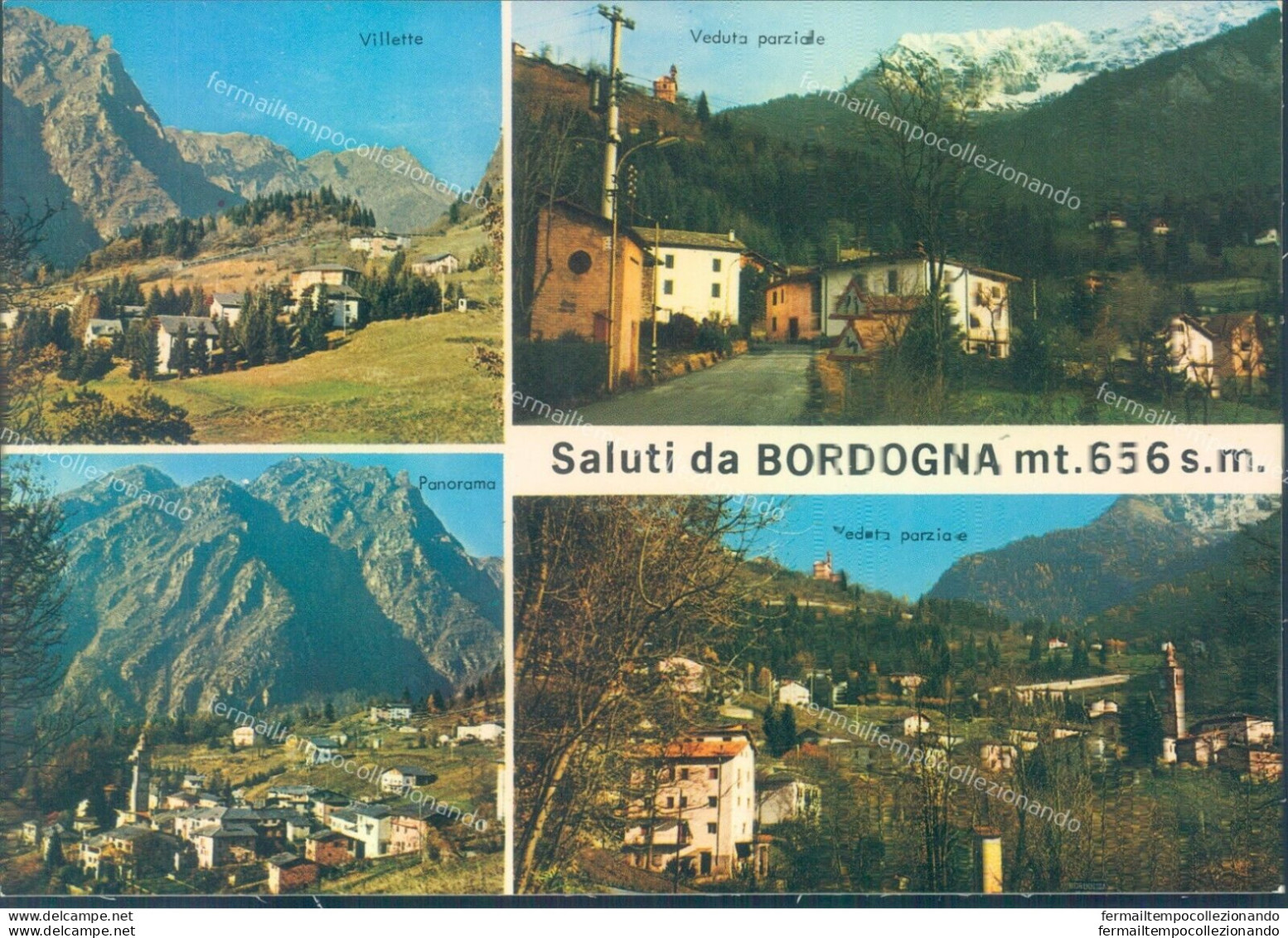 O537 Cartolina Saluti Da Bordogna  Provincia Di Bergamo - Bergamo