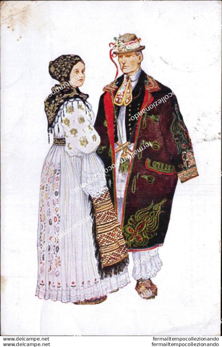 Cm467 Cartolina Costume National Croate Croazia Payaans De Otok Vinkovci - Sonstige & Ohne Zuordnung