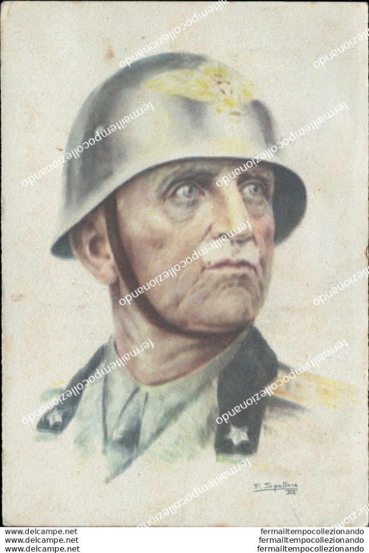 Al696 Cartolina Militare Museo Nazionale Romano Propaganda Www2 Mussolini - Other & Unclassified