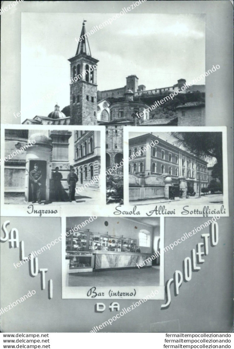 Bu135 Cartolina  Saluti Da Spoleto Provincia Di Perugia Umbria - Perugia