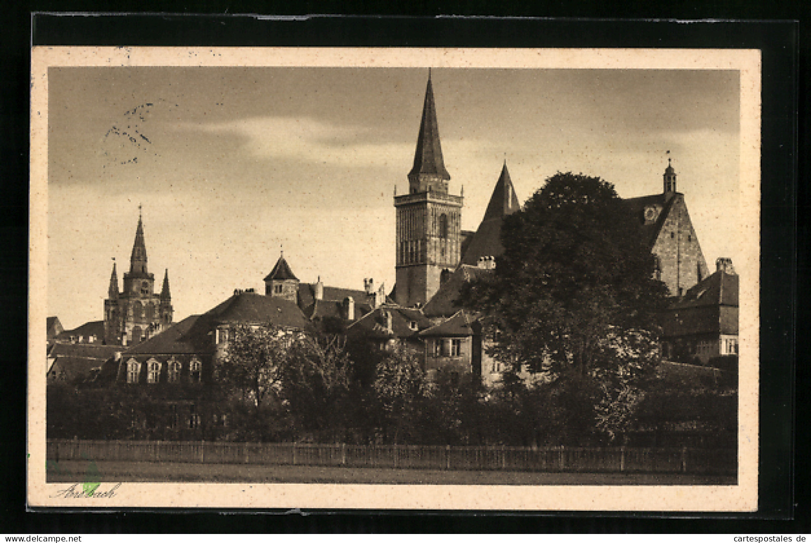 AK Ansbach, Kirche Und Schloss  - Ansbach