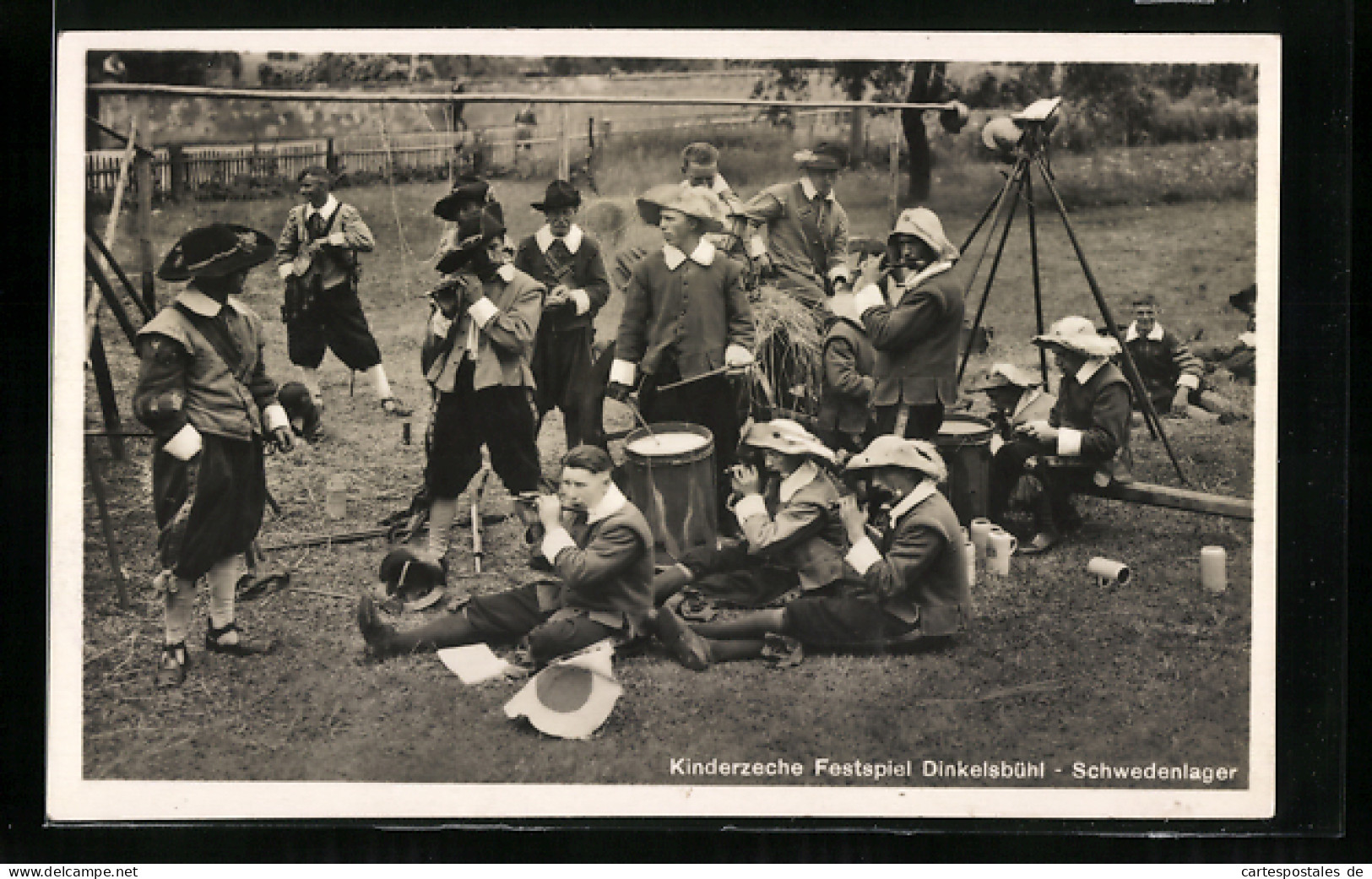 AK Dinkelsbühl, Kinderzeche Festspiel Im Schwedenlager  - Dinkelsbuehl