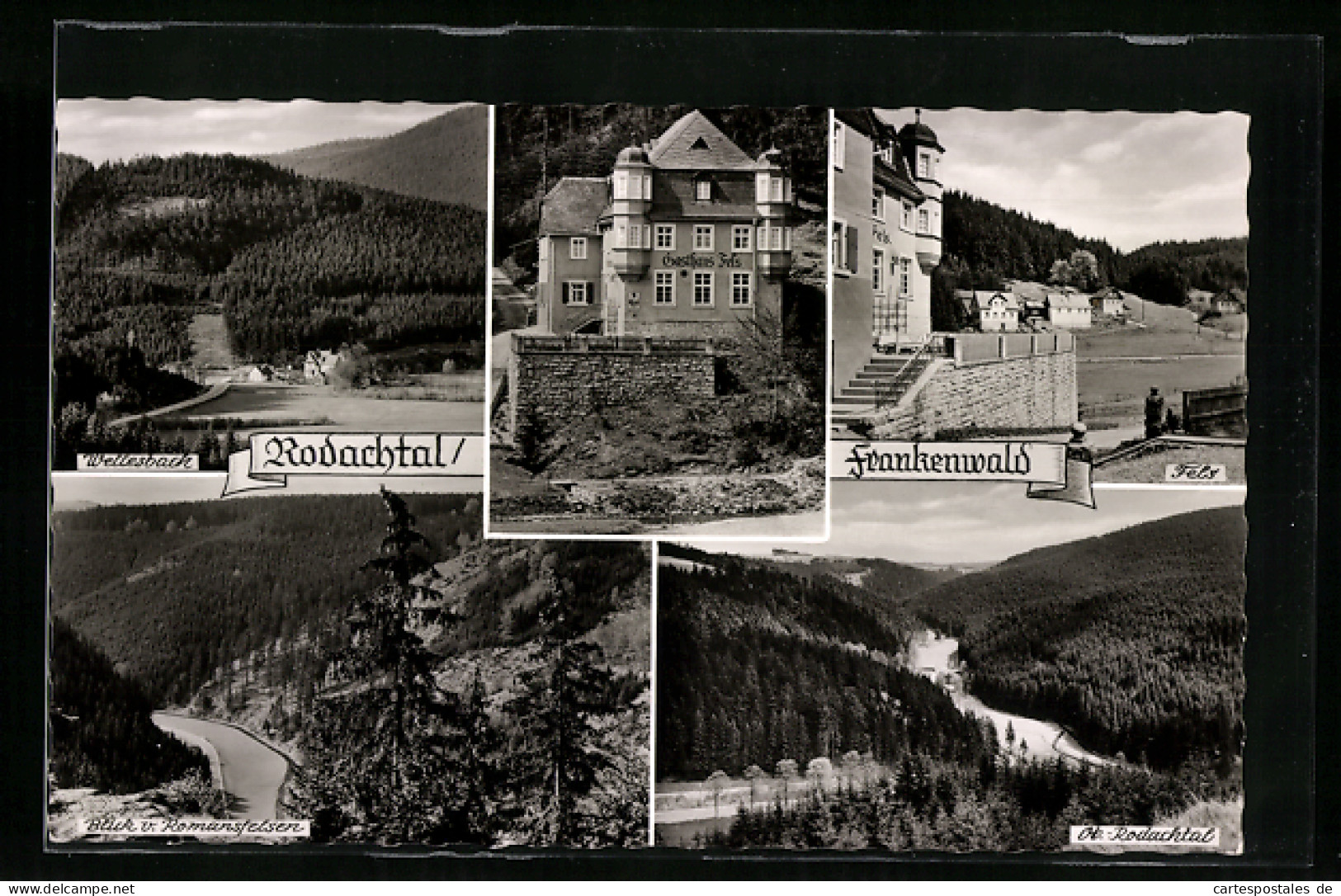 AK Rodachtal /Frankenwald, Gasthaus Fels, Blick Vom Romansfelsen  - Bad Rodach