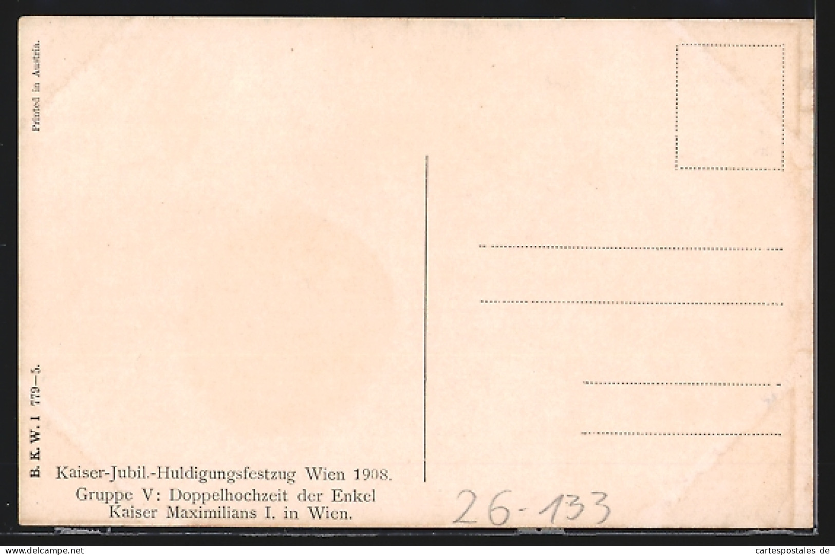Künstler-AK Kaiser-Jubiläums-Huldigungsfestzug, Wien 1908, Gruppe V: Doppelhochzeit Der Enkel Kaiser Maximilians I.  - Königshäuser