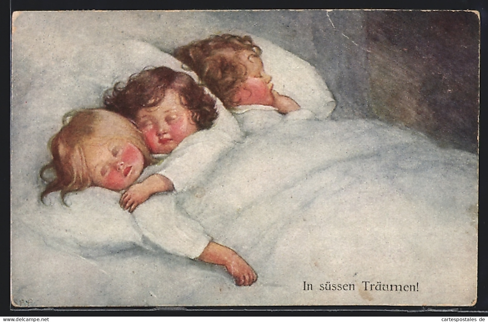 Künstler-AK Susan Beatrice Pearse: In Süssen Träumen!, Drei Schlafende Kinder  - Other & Unclassified