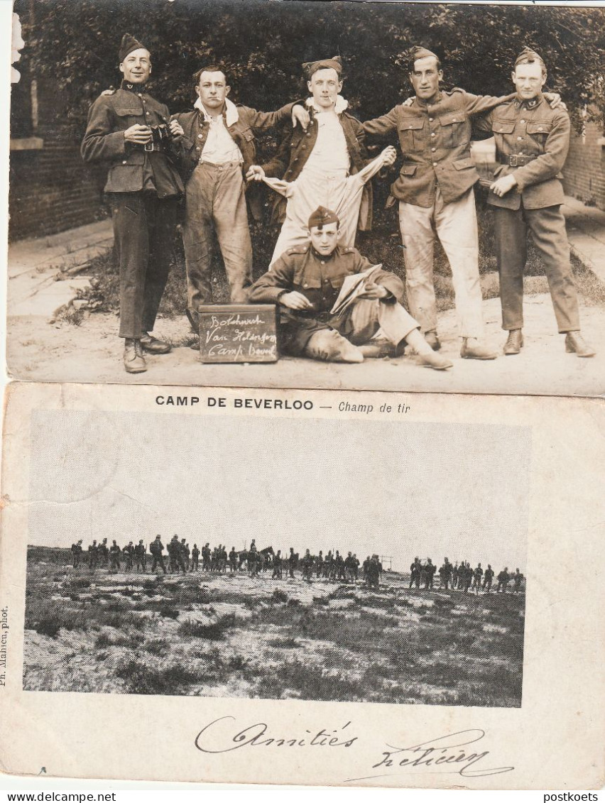 Beverloo, 2 Postkaarten, 4 Scans - 1914-18