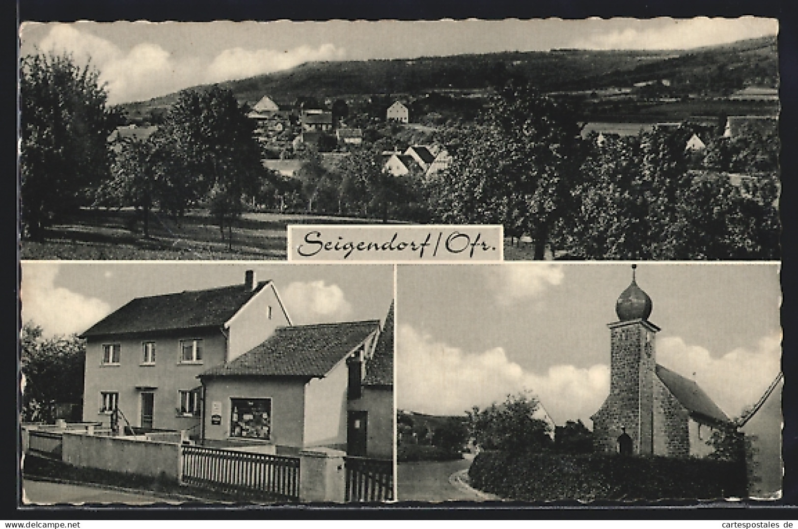 AK Seigendorf /Ofr., Handlung V. Lucia Kalb, Kirche, Panorama  - Other & Unclassified