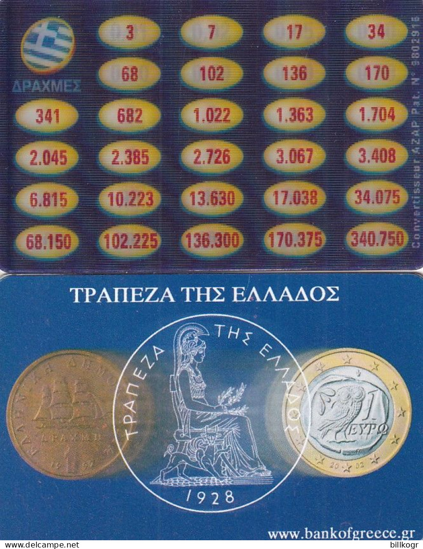 GREECE - Bank Of Greece Euroconverter - Autres & Non Classés