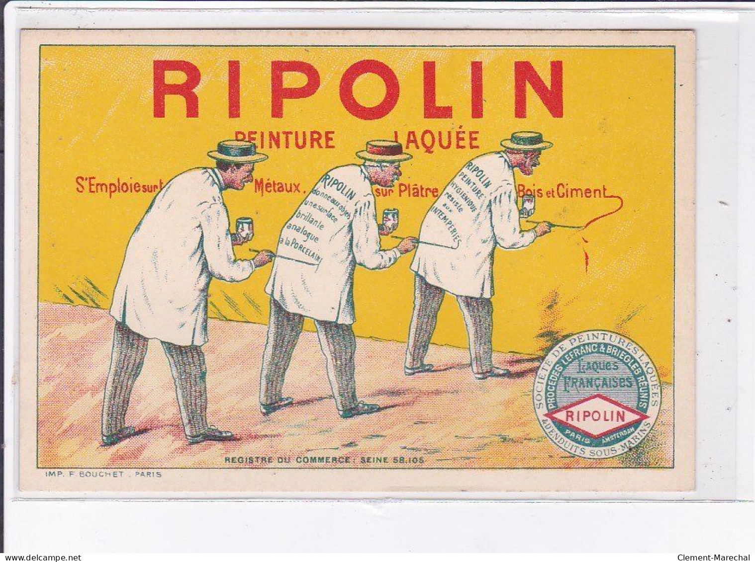 PUBLICITE : Les Peintures RIPOLIN - Très Bon état - Advertising