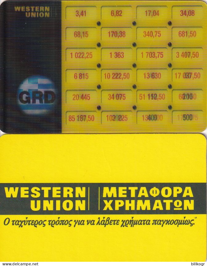 GREECE - Western Union Euroconverter - Autres & Non Classés